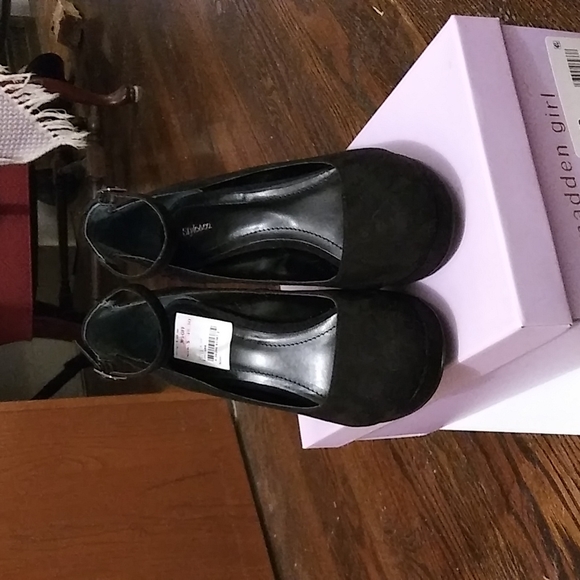 Style & Co. Black ankle strap heels - Picture 2 of 4